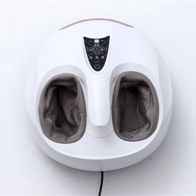 Machine électrique de massage des pieds Shiatsu avec chaleur apaisante, thérapie de pétrissage profond pour les douleurs des pieds et la circulation, 3 réglages de niveau et compression d'air pour un usage domestique